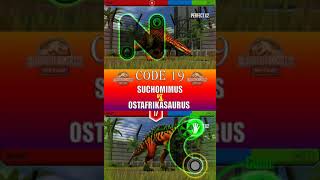 SUCHOMIMUS VS OSTAFRIKASAURUS  JURASSIC WORLD THE GAME [upl. by Sweeney]