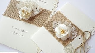 Partecipazioni di Nozze Shabby  Shabby Wedding Invitations [upl. by Eelrefinnej521]