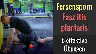 Fersensporn und Fasziitis plantaris  5 Übungen gegen Schmerzen in der Ferse  AskDocShow EP 37 [upl. by Mott]