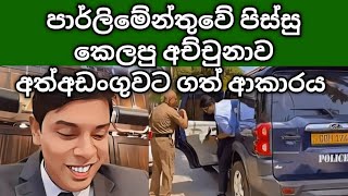 අලුත් මන්ත්‍රීව අත්අඩංගුවට ගත් ආකාරය [upl. by Trefor]