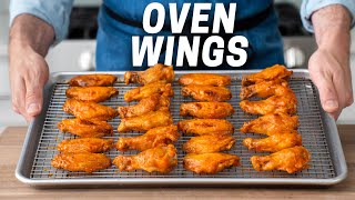 Easy Oven Baked BBQ Chicken Wings  Baked Chicken Recipe [upl. by Nhguahs]