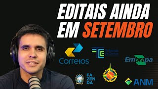 Concurso Público quais editais ainda podem sair em setembro de 2024 [upl. by Eittah361]