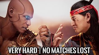 MORTAL KOMBAT 1  GERAS amp Shujinko Kameo  VERY HARD  No Matches Lost  4K 60FPS [upl. by Lellih]