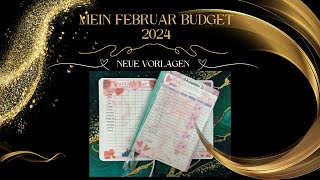 💞Mein Februar Budget 2024│🧑‍🎨Neue Vorlagen im Shop [upl. by Eillim]