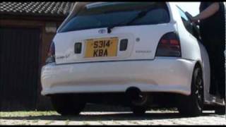 Toyota Starlet Glanza V Turbo  Fujitsubo Power Getter Exhaust System [upl. by Song]