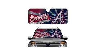 MLB Car Window Sun Shade Atlanta Braves [upl. by Alaaj319]