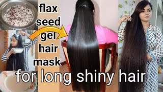 Applying flaxseed Gel on Hair for hair silky and smooth  Hair smoothing treatment at home [upl. by Drewett]