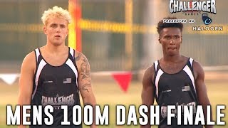 JAKE PAUL vs DEESTROYING for 100000 in Mens 100m Dash CHAMPIONSHIP [upl. by Koerner]