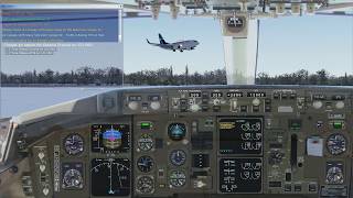 FSX  B767300ER  PW4060 engine sounds  fd views [upl. by Enitsud762]