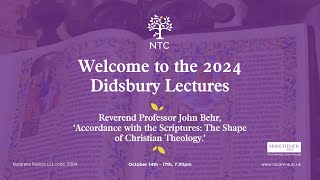 Didsbury Lectures 2024  Night 1 [upl. by Garnett542]