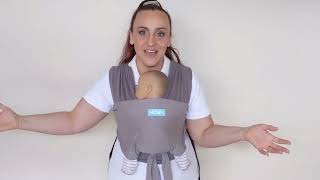 MOBY Easy Wrap  How to Adjust As Baby Grows [upl. by Marabelle]