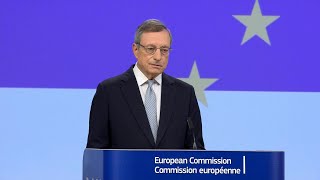 LEurope doit améliorer sa productivité un quotdéfi existentielquot prévient Draghi  AFP [upl. by Lhamaj]