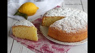 Torta al limone ai 12 cucchiai Ricetta senza glutine e lattosio [upl. by Albert]