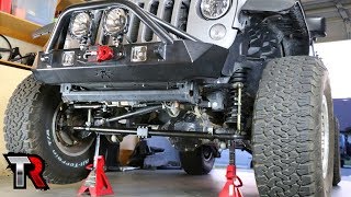 Jeep High Steer Linkage Install – Steer Smarts Yeti XD [upl. by Llerol]