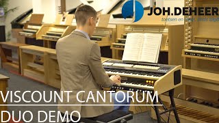 Viscount Cantorum Duo Orgel Demo  JohdeHeer [upl. by Nortna]