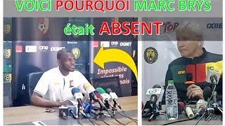 voici pourquoi Marc Brys était absent à la fecafoot [upl. by Mikey761]