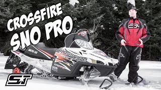 2010 Arctic Cat Crossfire 8 Sno Pro Snowmobile Review [upl. by Idnar]