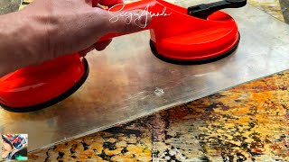 Unveiling the Secret to Acrylic Art Corroding Plexiglass with Suction Cups  DIY ART Tutorial [upl. by Naylor558]