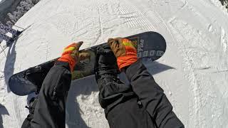 SNOWBOARDING KILLINGTON VERMONT PT2DOUBLE BLACKCASCADERAW [upl. by Zeiler814]