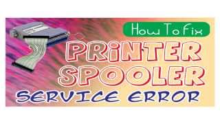 How to Fix print spooler services not running error from windows 7 [upl. by Kcirde]