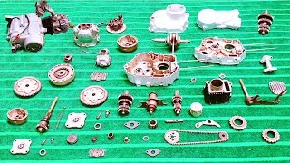 How To Assemble Complete CD70 Honda Motorcycle Engine [upl. by Zacek754]