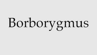 How to Pronounce Borborygmus [upl. by Nonregla]