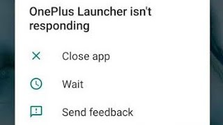 how to fix oneplus launcher not responding  OnePlus launcher not working  launcher keeps stopping [upl. by Nauqed]