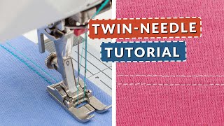 TwinNeedle Success Master Hemming Knits On A Sewing Machine [upl. by Leribag781]