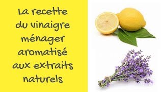 La recette du vinaigre ménager aromatisé aux extraits naturels [upl. by Odo]