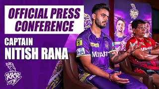 Captain Nitish Rana addressing the press for the first time  Kolkata Knight Riders  tataipl2023 [upl. by Ecertak]