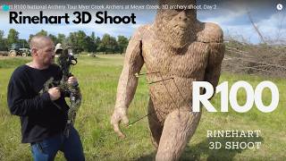 Rinehart R100 National Archery Tour Myer Creek 3D archery shoot Day 2 archery 3darchery bowhunt [upl. by Atilahs287]