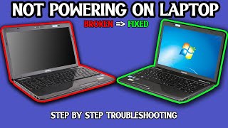 Finally Fix Laptop not powering on step by step [upl. by Laban]