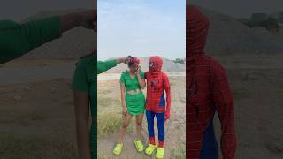 This is my wife  SpiderMan  Marvel Real Life [upl. by Nehttam]