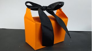 Ribbon Handle Gift Box Easy Gift Wrapping Ideas Quick Gift Wrap Hacks [upl. by Middendorf]