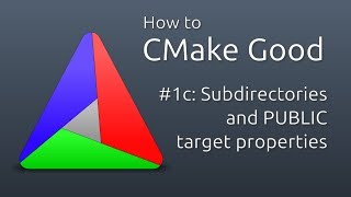 How to CMake Good  1c  Subdirectories and Target Interface Properties [upl. by Rasla]