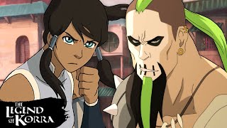 Korra amp Asami Fight the Earth Kingdom Bandits  Full Scene  The Legend of Korra [upl. by Gerard]