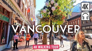 Vancouver 4K Walking Tour Canada  Captions amp Immersive Sound 4K Ultra HD60fps [upl. by Enwad560]