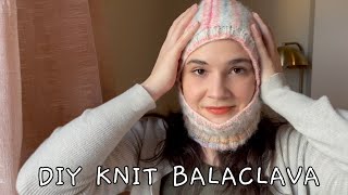 DIY Knit Balaclava Following a Tutorial [upl. by Noillimaxam185]