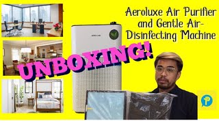 UNBOXING The Aeroluxe Air Purifier and Gentle AirDisinfecting Machine [upl. by Bollay]