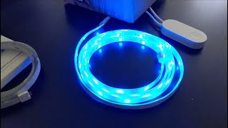 Yeelight Aurora Lightstrip Plus review with API demo [upl. by Nylinej433]