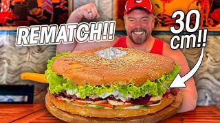 Ran Out Of Time Again Rematching Indonesias Biggest Burger Challenge at Fat Bowl Bali [upl. by Nekcarb]