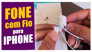 FONE DE OUVIDO COM FIO PARA IPHONE Custo benefício Usams [upl. by Ilyse]