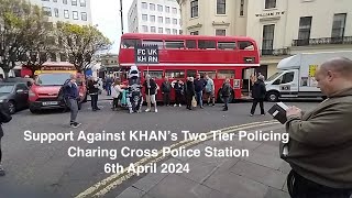 Charing Cross Police Staion  Release ULEZ Prisoners Protest  6th April 2024 [upl. by Ianthe]