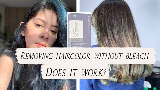 Removing haircolor WITHOUT bleach DOES IT WORK Ion haircolor remover [upl. by Repooc497]