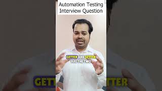 Getter and Setter method in Java  Interview Question  Automation Testing most asked questions SDET [upl. by Lemhar756]