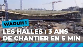 3 ans de chantier des Halles en 5 minutes  Paris se transforme 💫  Ville de Paris [upl. by Tobey854]