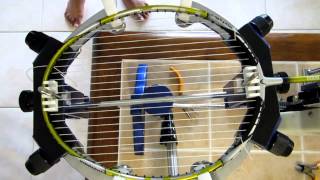 Badminton racket stringing video tutorial [upl. by Houghton]