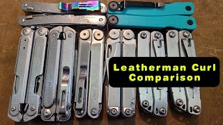 Leatherman Curl Multitool Comparison [upl. by Bac199]