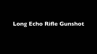 Long Echo Rifle Gunshot Sound Effect [upl. by Jere]