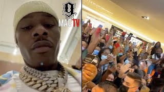 DaBaby Sends Houston Mall Into A Frenzy After InStore Appearance 😱 [upl. by Atsyrhc]